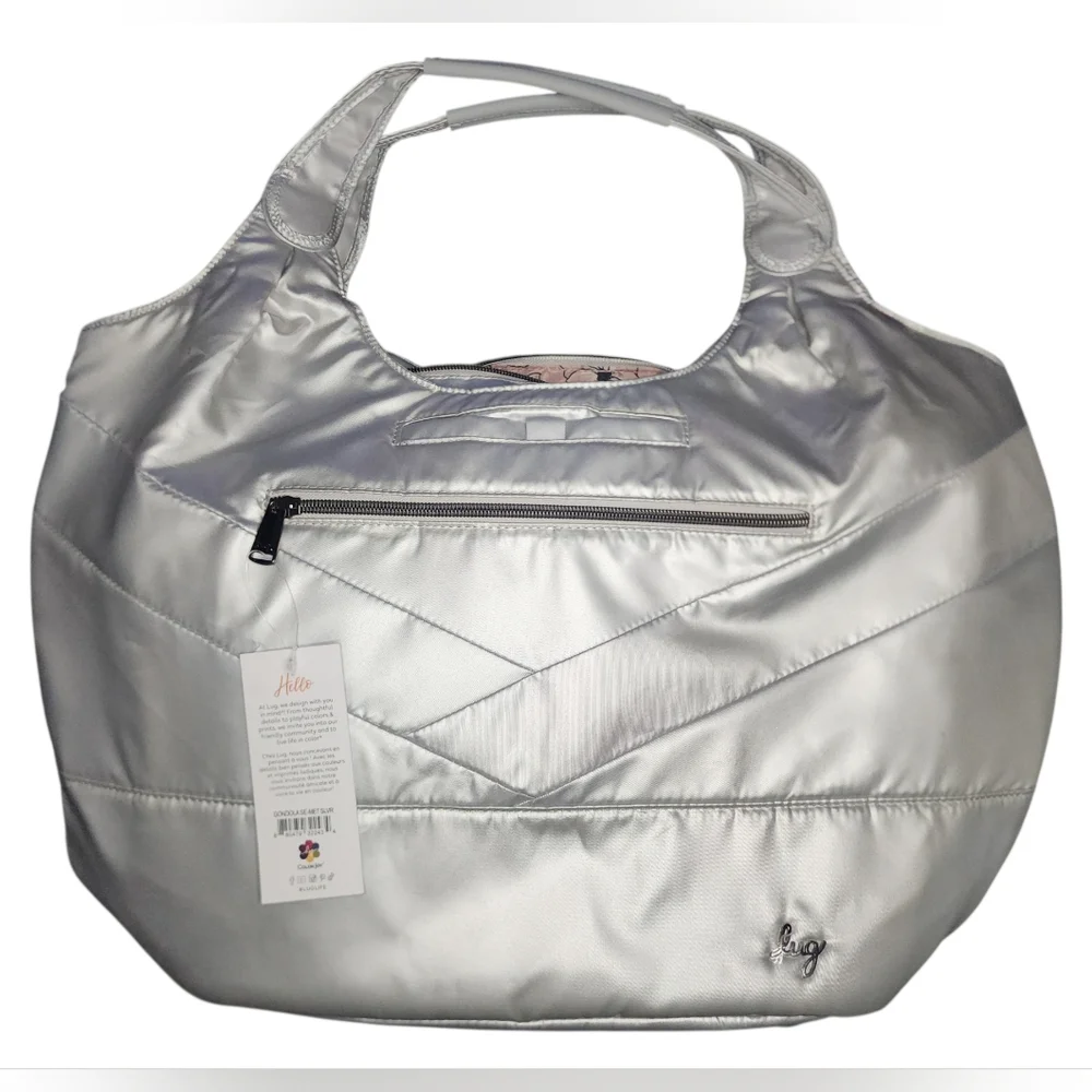 NWT Lug Gondola SE Tote Bag, Metallic Silver - Picture 1 of 6